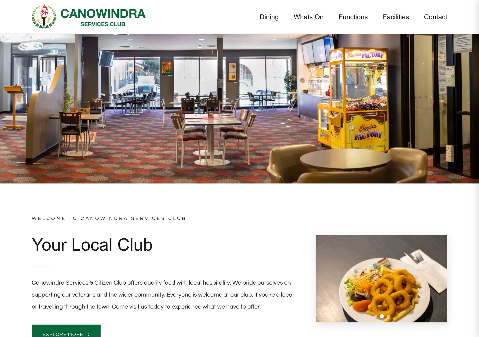 Canowindra Services Club after migration